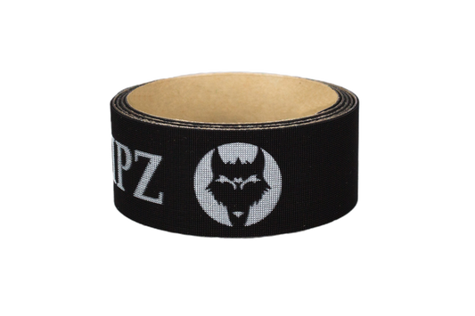 VukGripz Black Bat Grip Tape with White VukGripz logos bat tape