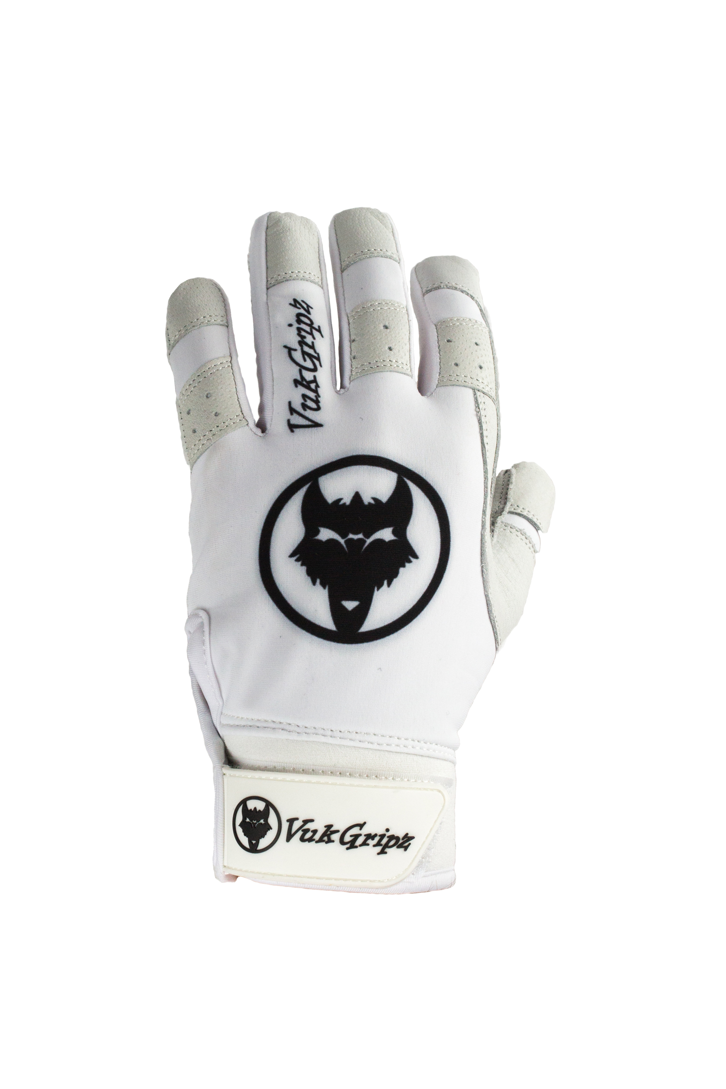 White top batting gloves