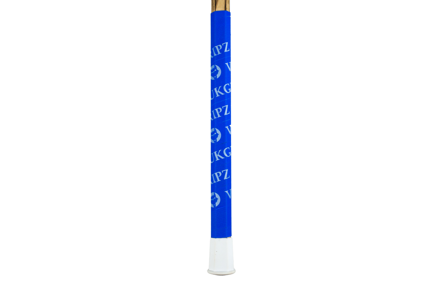 VukGripz Blue Lacrosse Stick Tape with White logos