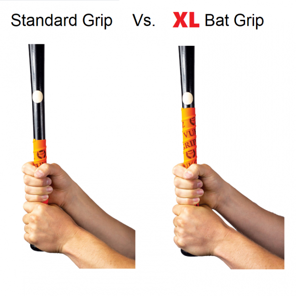 American Made Yellow Batting Grip XL vs Standard Grip
