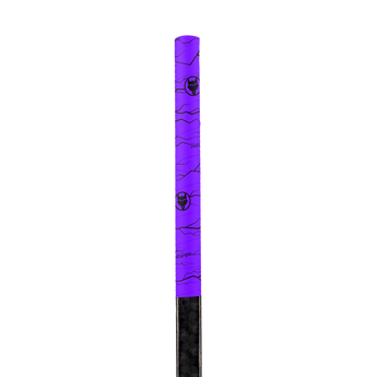 A roll of high-quality Pulse Purple hockey grip tape, designed for superior grip and durability, displayed on a clean hockey stick. The hockey stick grip tape features an unmatched texture, ideal for securing your hands for improved puck control, with premium materials made in the USA.