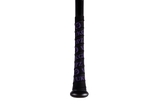 VukGripz Black Bat Grip Tape with Purple logos is American Made, Thin, and Durable bat tape