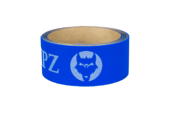 Blue hockey stick tape with blue VukGripz logos, hockey tape
