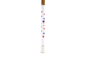American Flag Lacrosse Grip. White lacrosse stick tape with USA stars