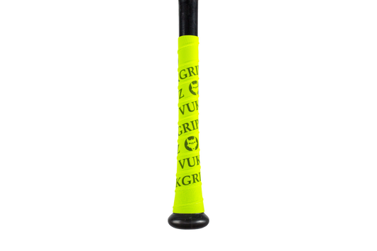 Extra Long Neon Green Bat Grip Tape on bat
