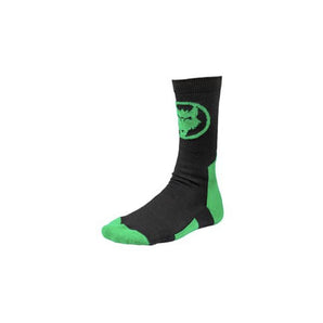 Neon Green and Black Athletic Socks