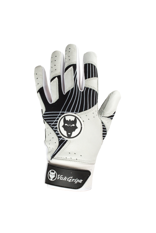 VukGripz Prowler Black Baseball Batting Gloves and Softball Batting Gloves