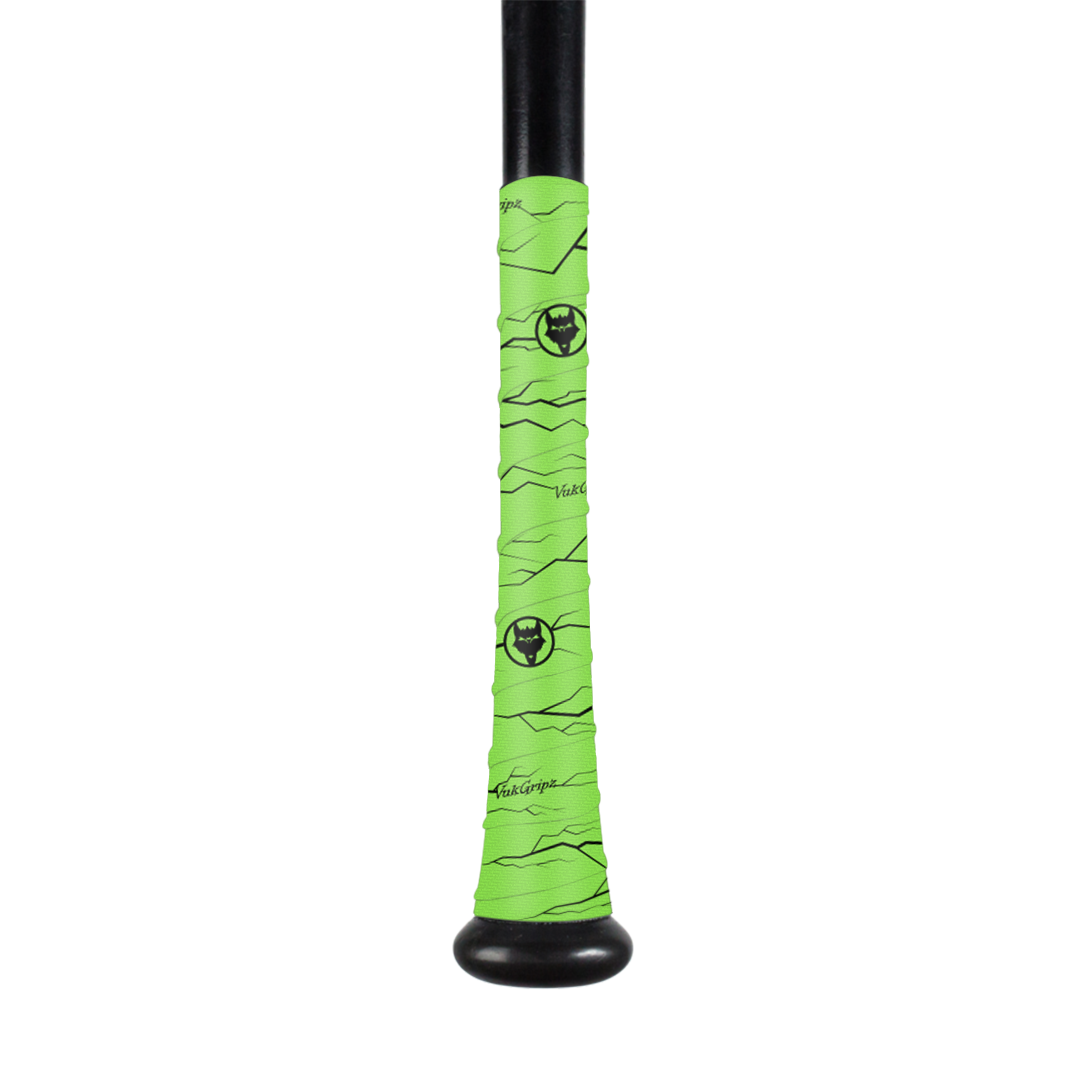 Neon green bat grip tape to wrap around a bat tape