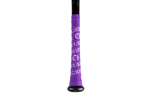 Extra Long Purple Bat Grip Tape on bat