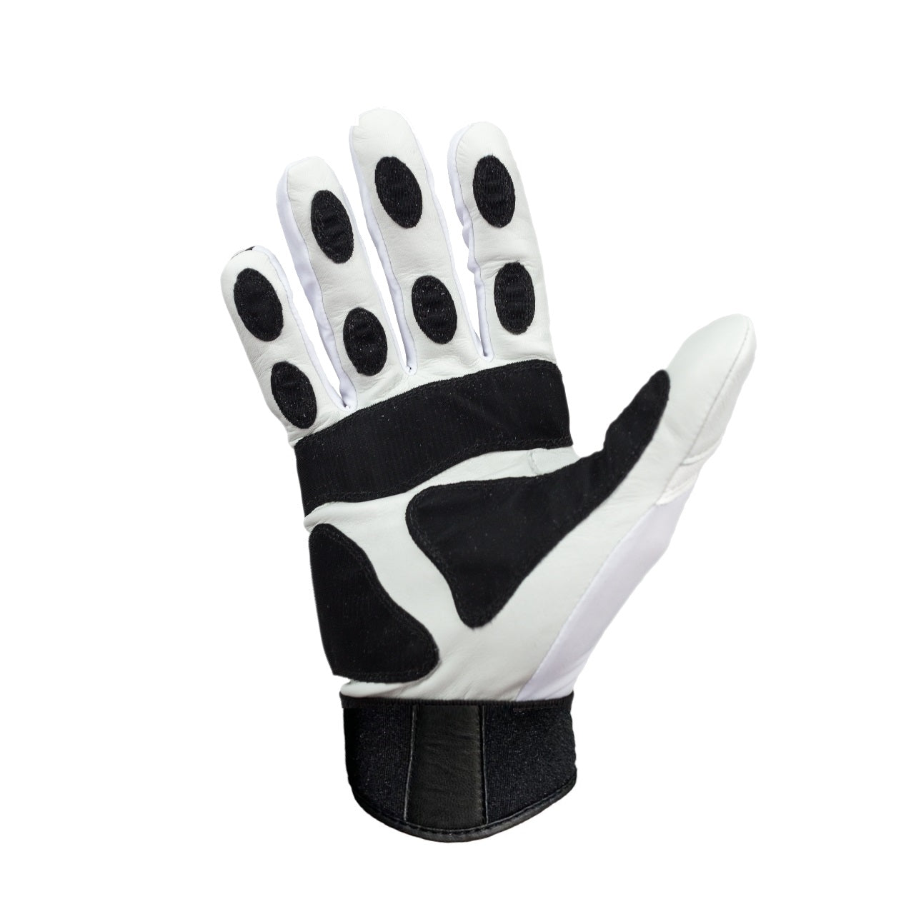 Select 2.0 Black and White Baseball and Softball Batting Gloves