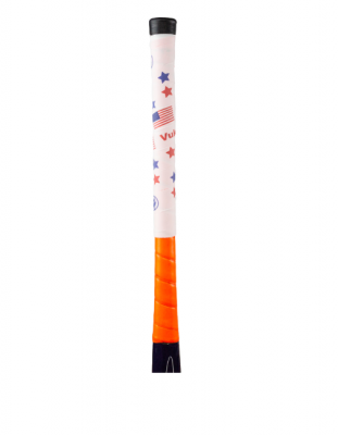 American Flag Field Hockey Grip. White Field Hockey overgrip with USA stars