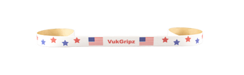 American Flag Hockey Grip. White Hockey stick tape with USA stars unrolled