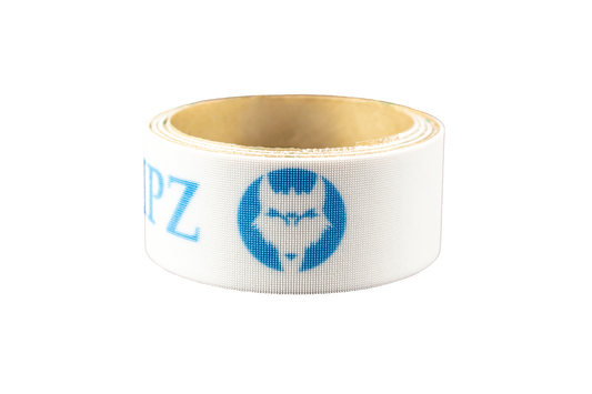 White Pickleball Grip with Blue