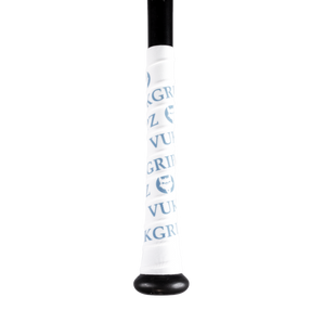 VukGripz White Baseball and Softball Bat Grip Tape with Navy Designs