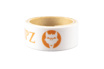 VukGripz White Baseball and Softball Bat Grip Tape with Orange Designs