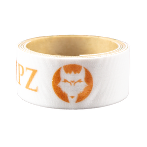 VukGripz White Lacrosse Tape with Orange Designs