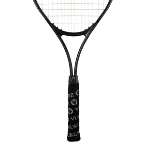 Black tennis raquet VukGripz overgrip