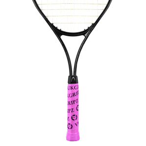 VukGripz Pink Tennis Overgrip with Black Logos