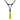 Yellow tennis racquet overgrip